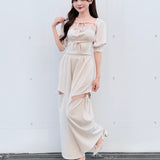 【予約商品5月中旬お届け】サイドリボンスウェットパンツ