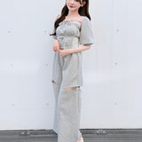 【予約商品5月中旬お届け】サイドリボンスウェットパンツ