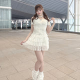 【SET UP対応♡】レースパーカートップス
