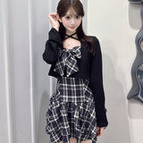 【SNSで大人気♡】リボンアンサンブルワンピース