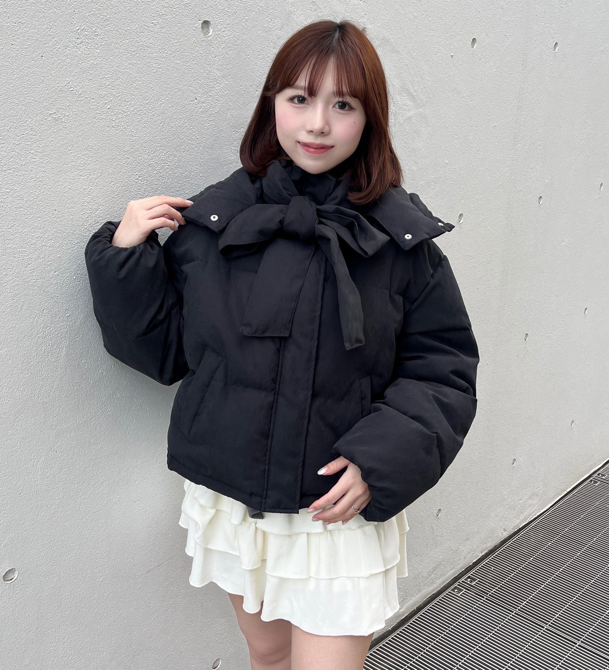 ボウタイダウンジャケット