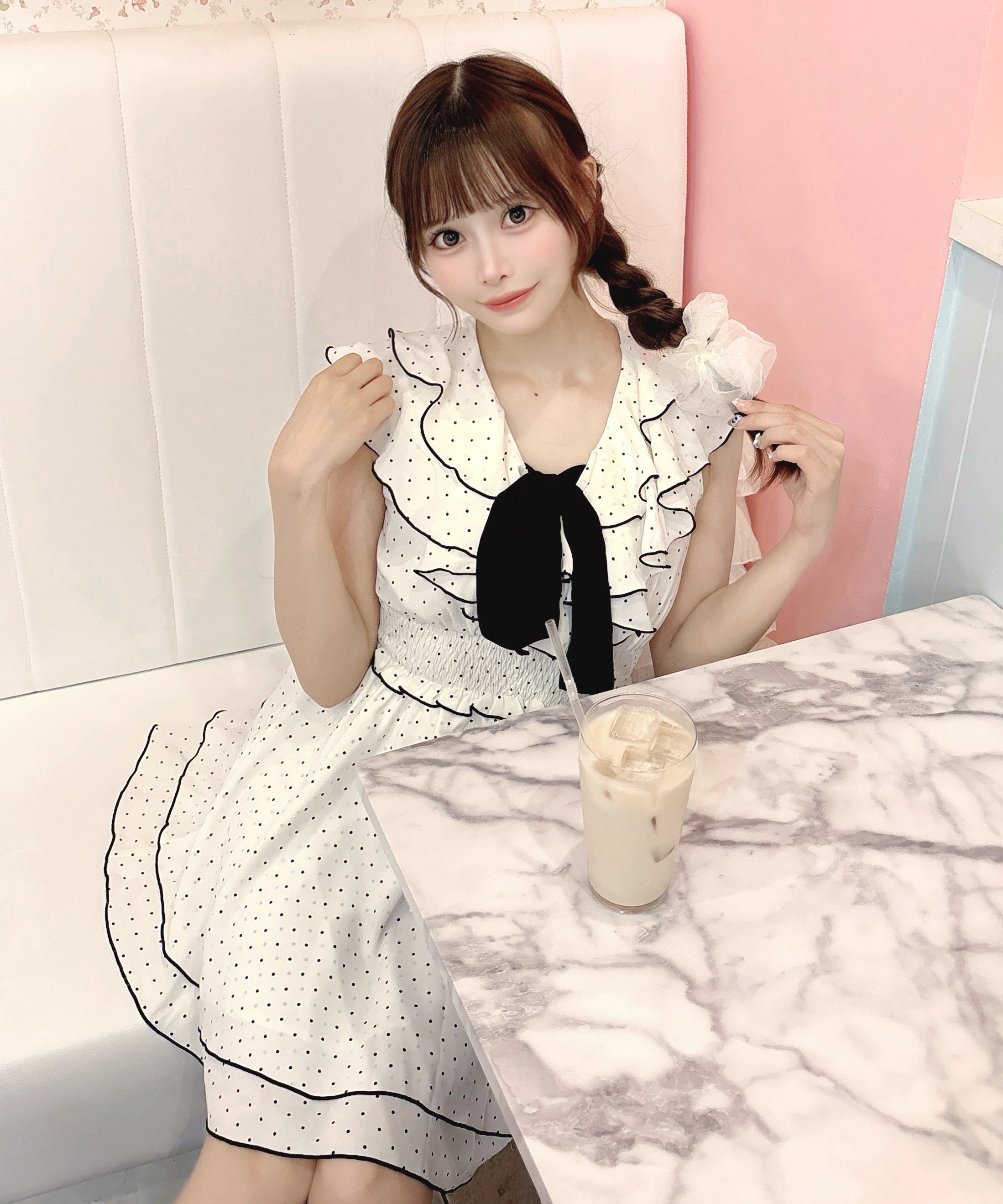 【6/12(金)発売スタート】ラッフルリボンミニワンピース