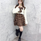 【予約商品11月上旬お届け】リボンアンサンブルワンピース(フェザーボレロver.)
