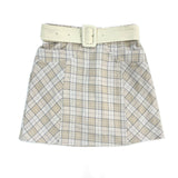 【予約商品 1月下旬発送】チェックミニタイトスカート