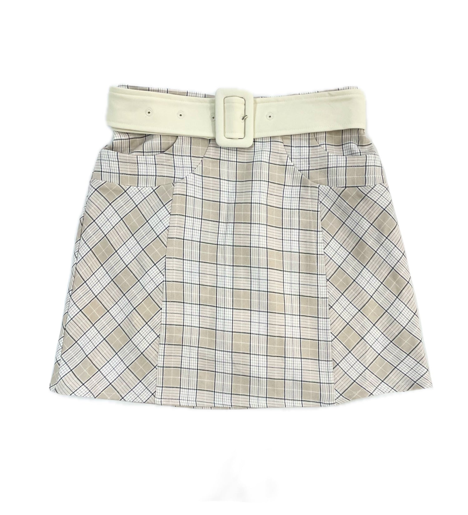 【予約商品 1月下旬発送】チェックミニタイトスカート