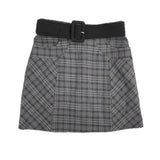 【予約商品 1月下旬発送】チェックミニタイトスカート